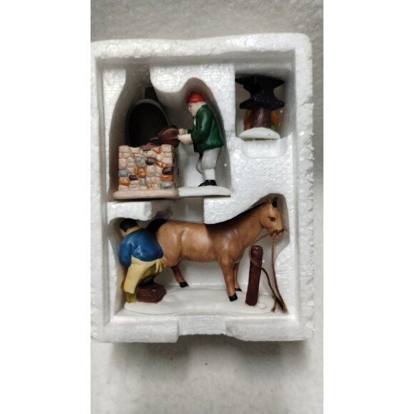 Department 56 Heritage Village Collection "Blacksmith" Set Of 3 Figurines - Picture 2 of 16
